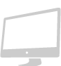 grey desktop screen icon